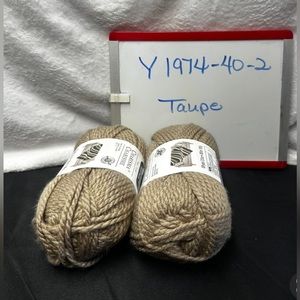 Charisma Taupe Yarn 2 Skeins New Bulky